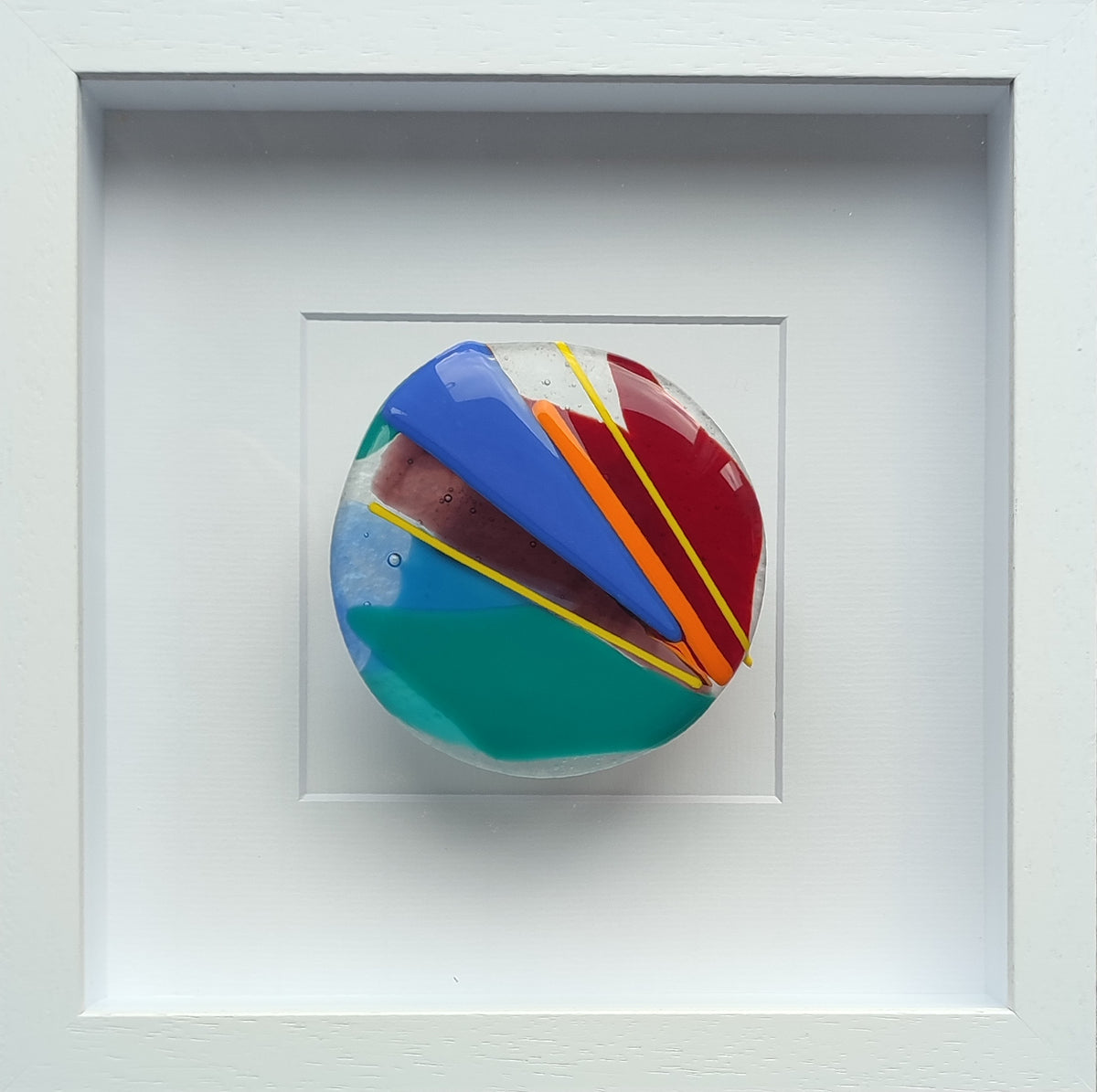 Small Glass Frame Model Small Abstract Glass Art Frame – Cork Craft & Design