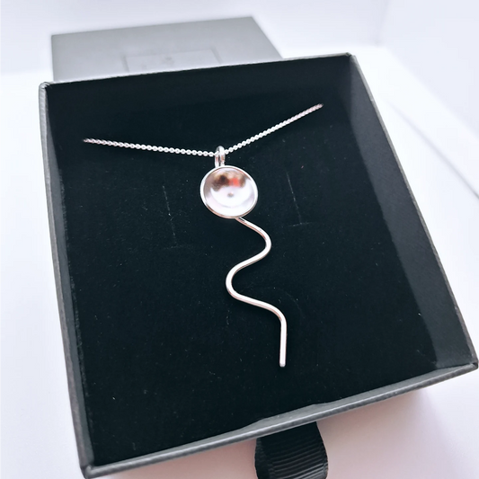 Sterling Silver Jellyfish Necklace