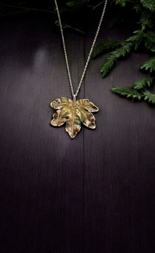 Copper Pendant “Curly Maple”
