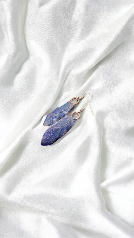 Copper Earrings “Petals of the Wind”