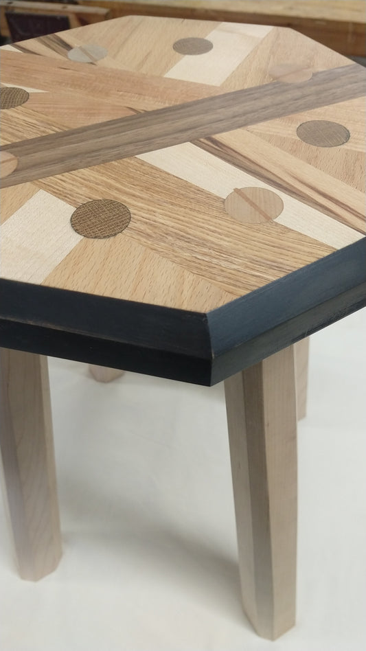 Inlaid Milking stool