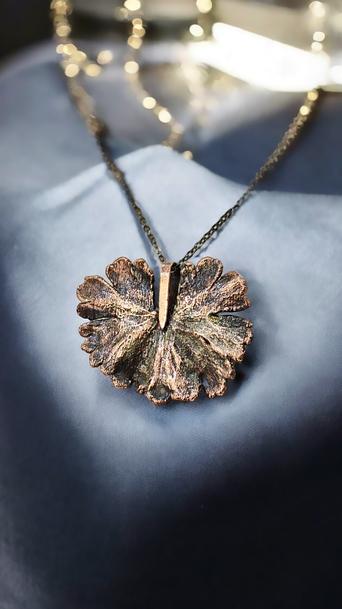 19 Copper Pendant “Wave of Nature”
