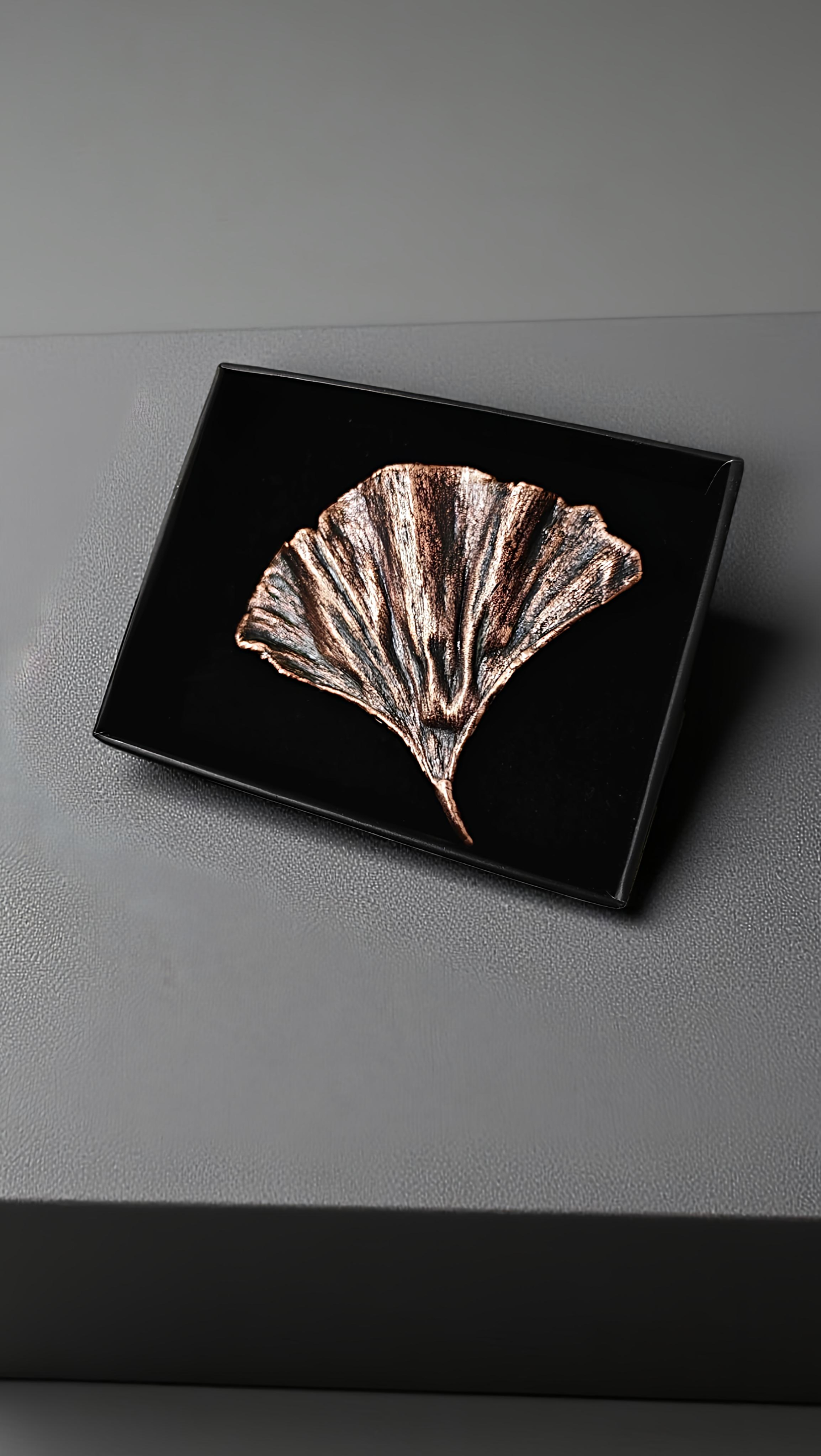 28 Copper Brooch “Evening Glow”