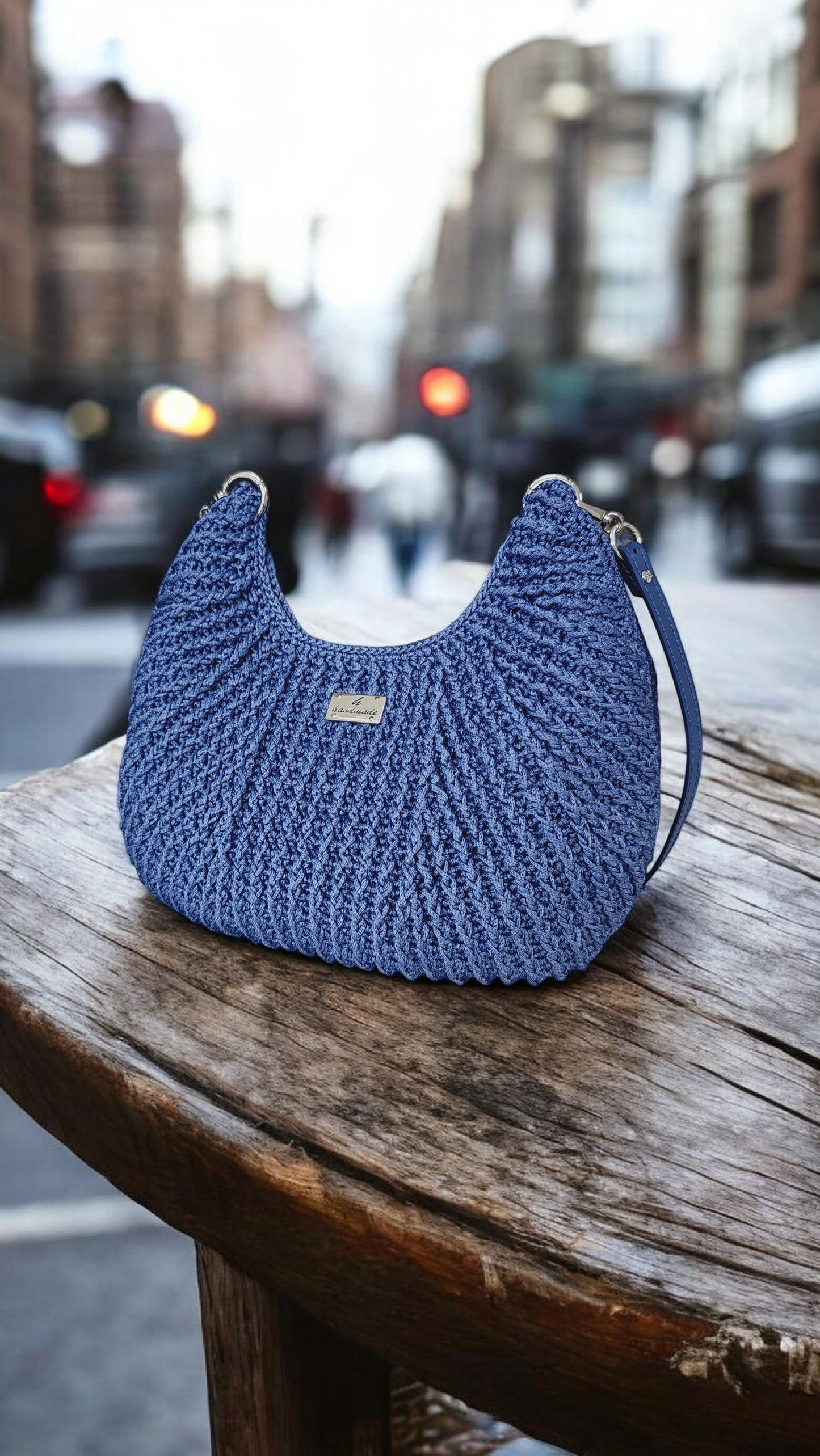 Indigo Hobo Bag