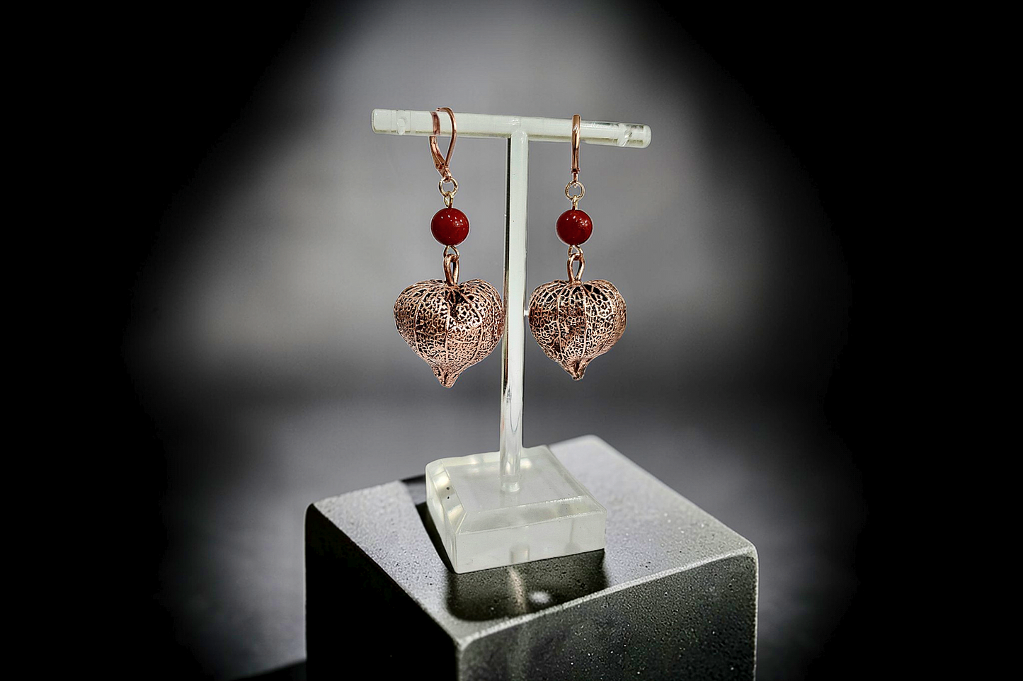 70 Earrings “Physalis. Classic Patina”