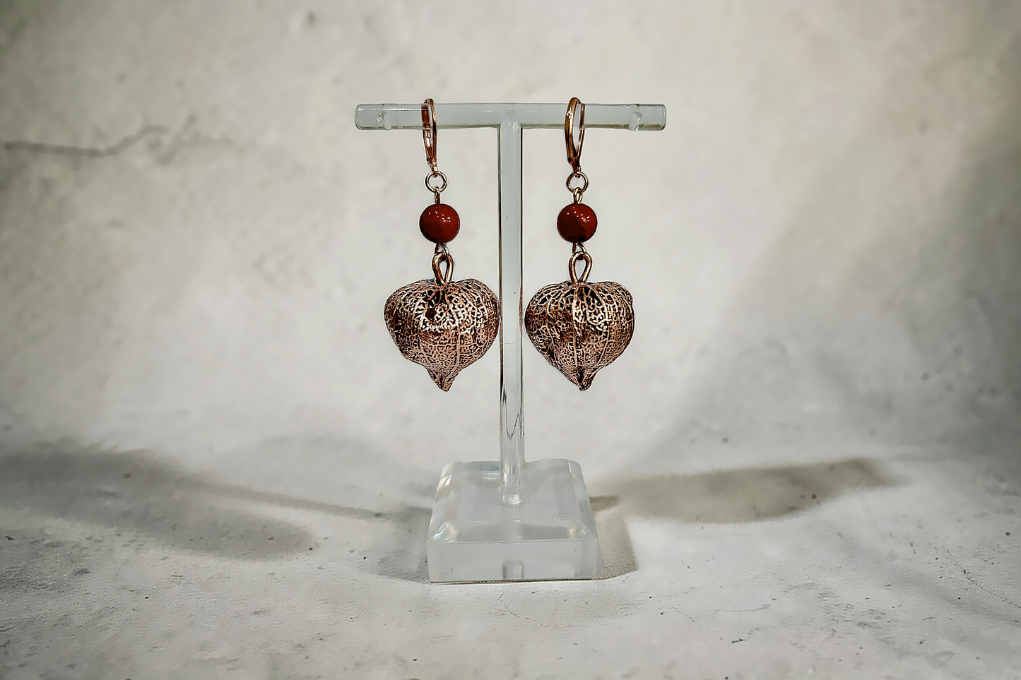 70 Earrings “Physalis. Classic Patina”