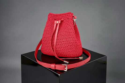 Red Bucket Bag