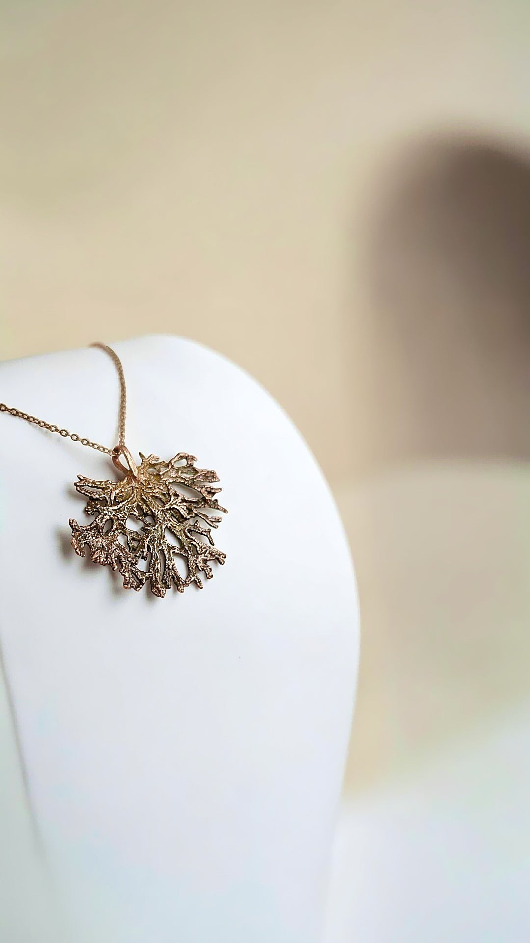 110 Icelandic Moss Copper Pendant