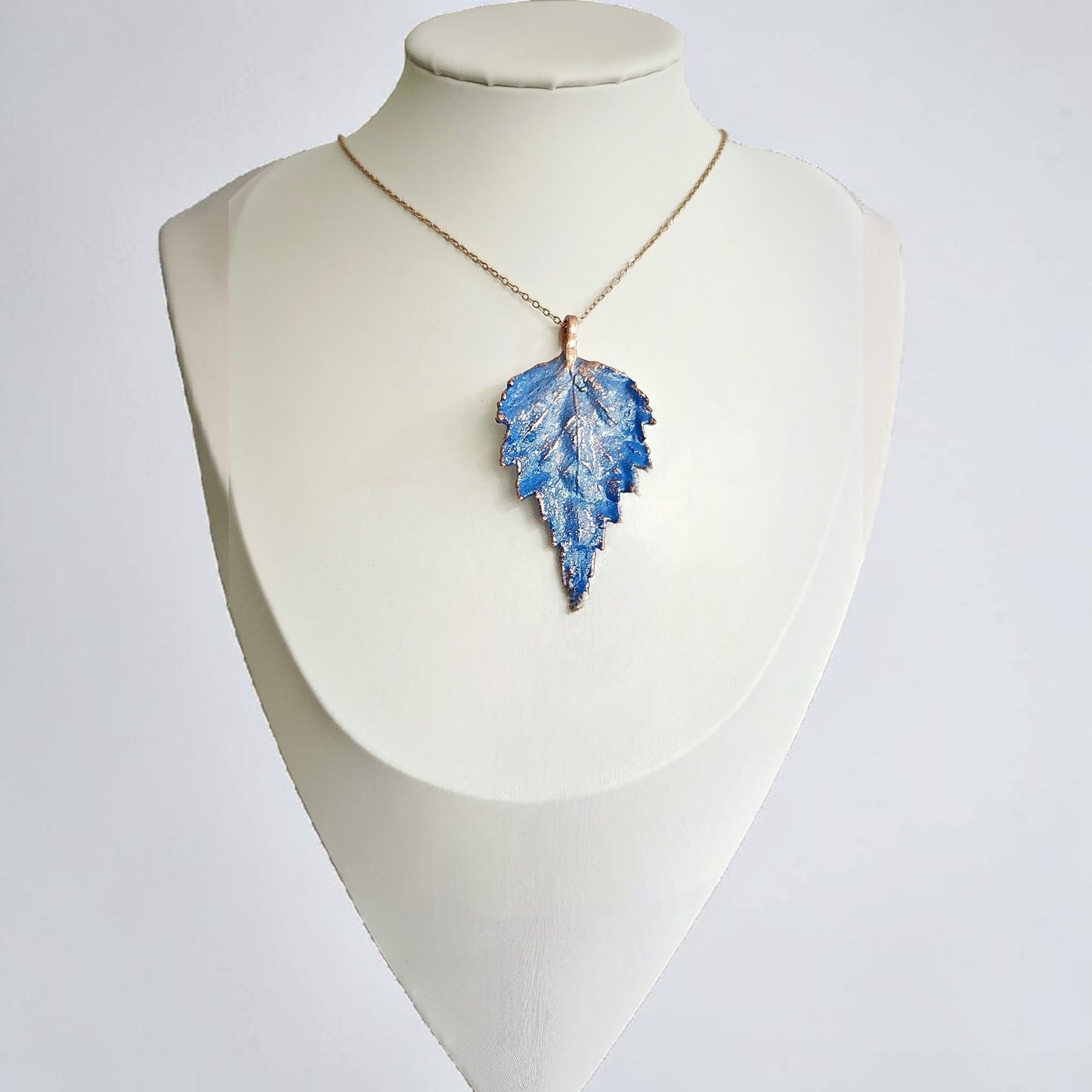 115 “Birch Leaf” Copper Pendant