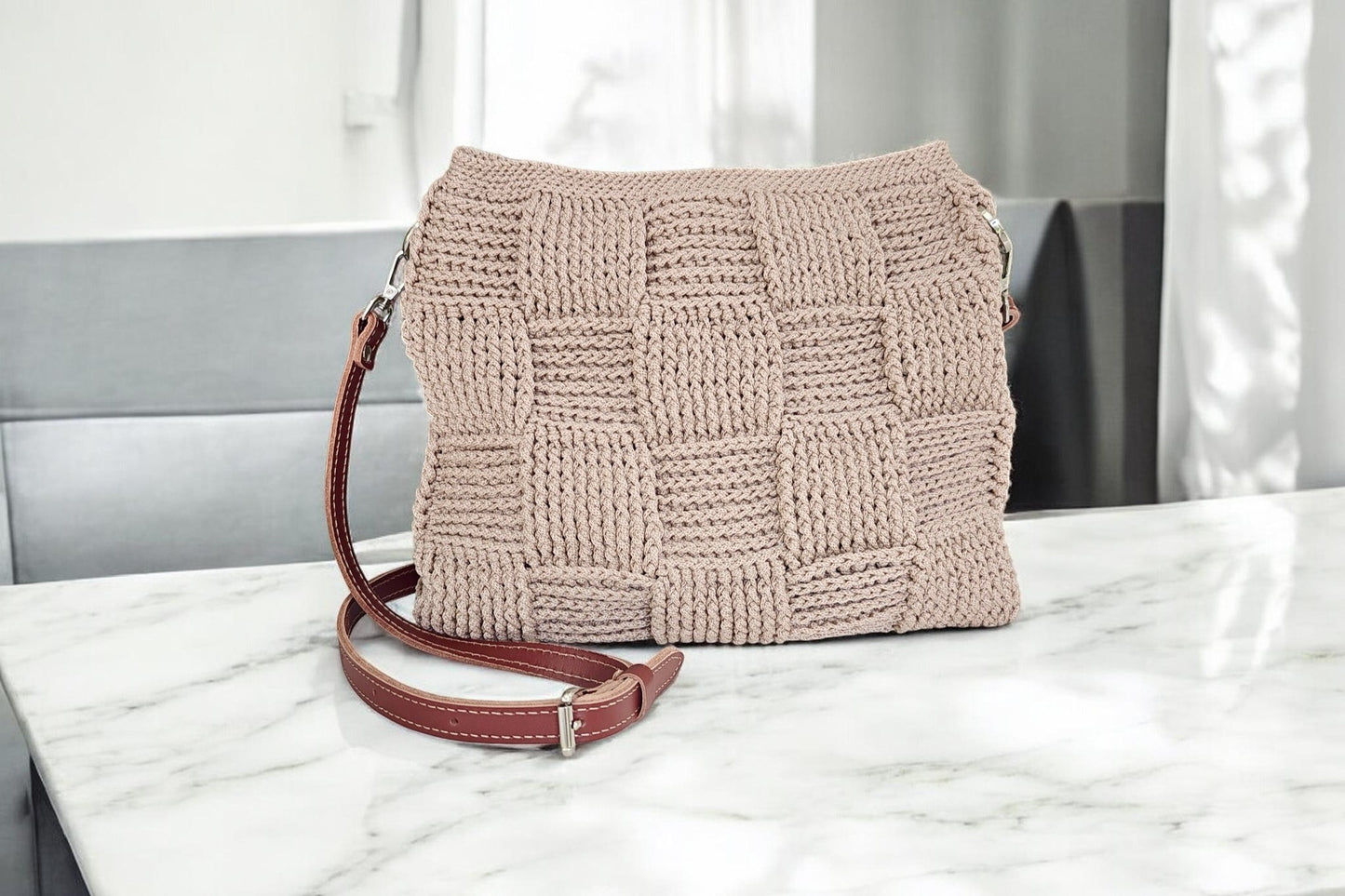 “Sand Mosaic” Shoulder Bag