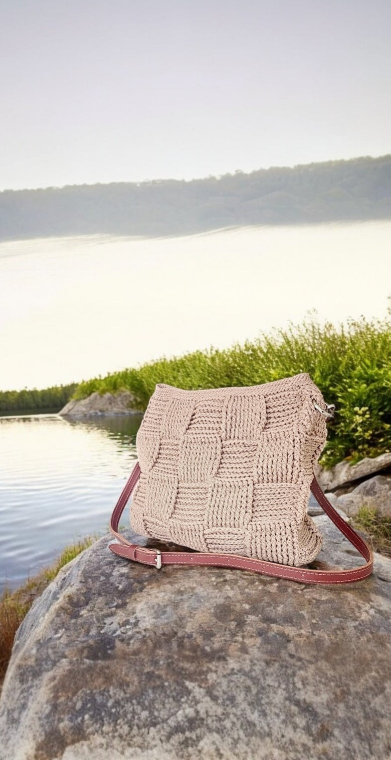 “Sand Mosaic” Shoulder Bag