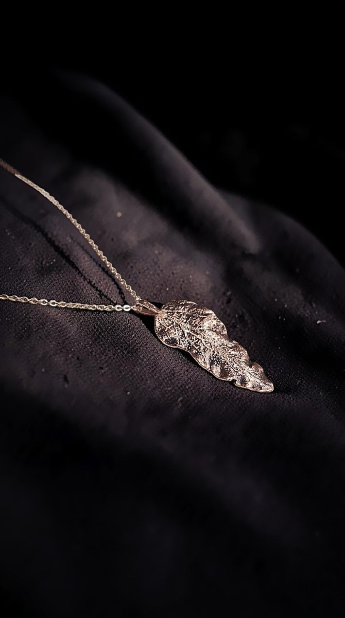 112 “Linden Bract” Copper Pendant