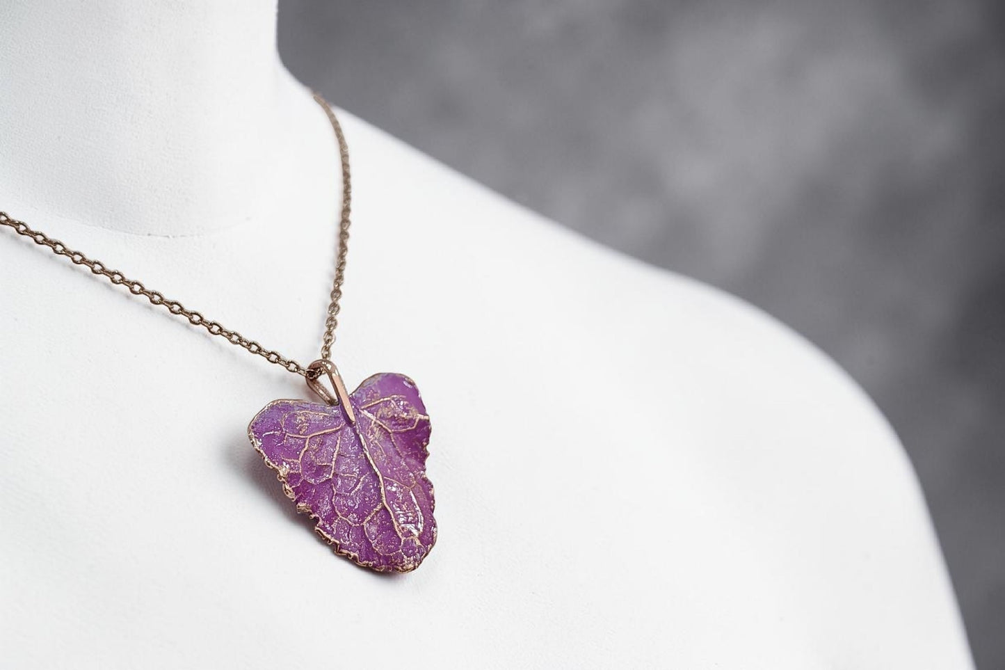 113 “Dandelion Leaf” Copper Pendant