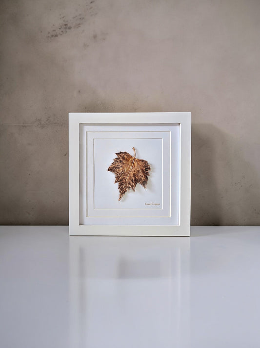12. PIGS BACK. Radiance – Framed Copper Birch Leaf Interior Art
