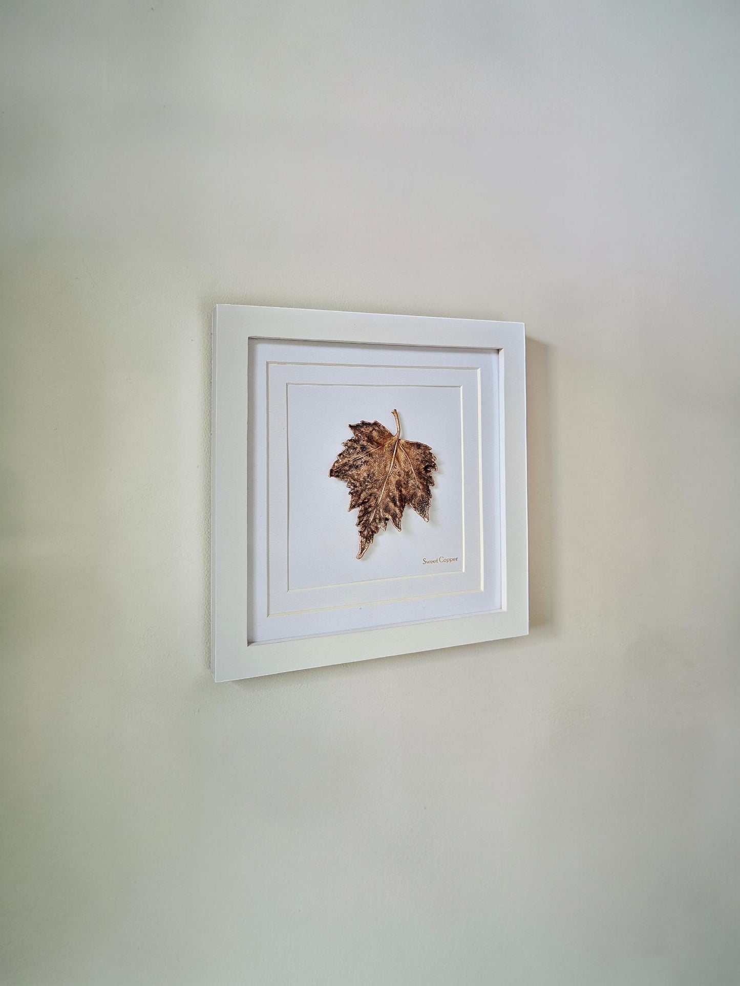 12. PIGS BACK. Radiance – Framed Copper Birch Leaf Interior Art