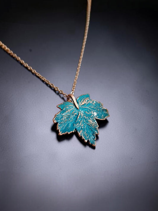 2/3 Turquoise Wild Grape – Copper Pendant