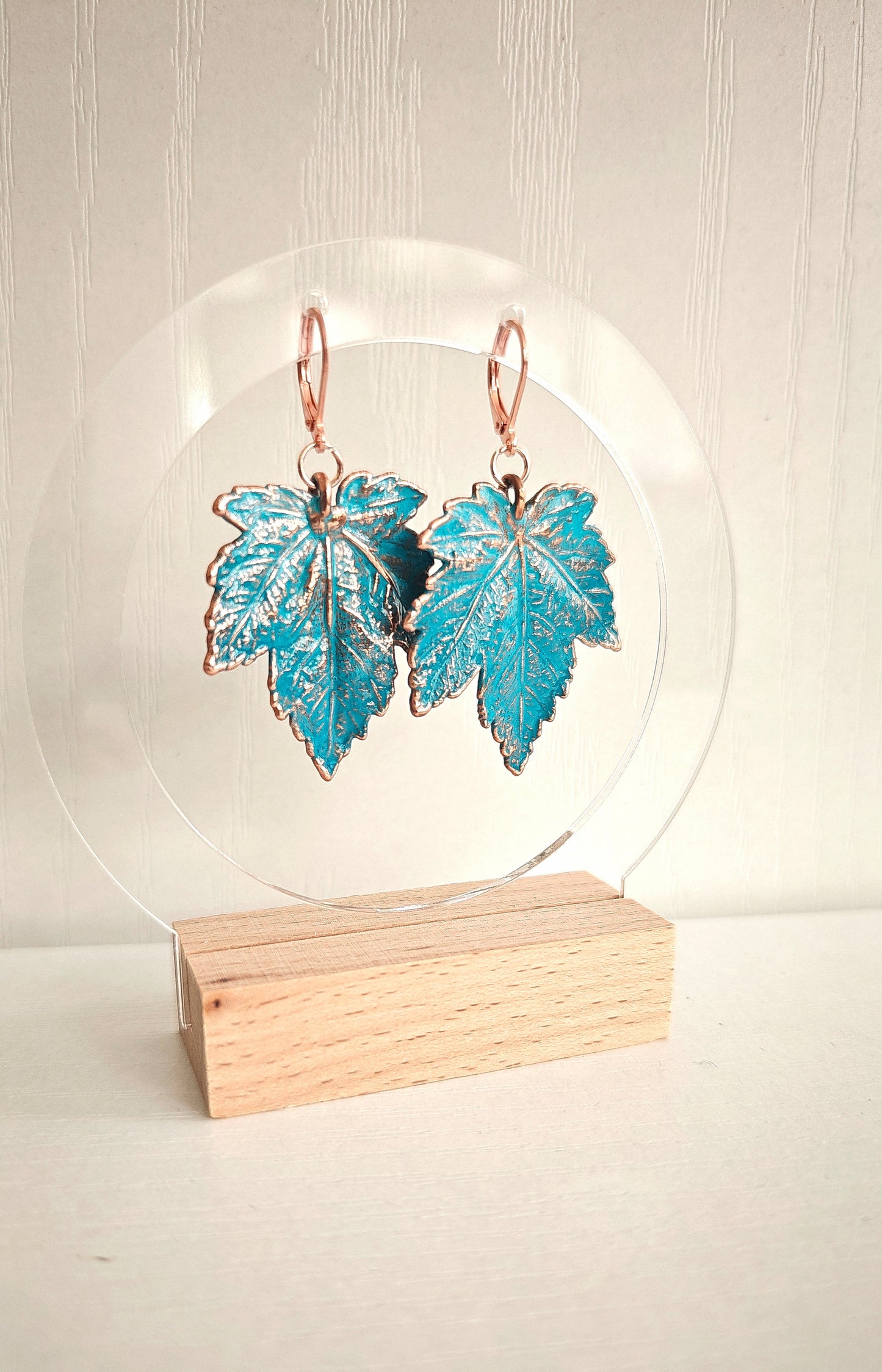 1/3 Turquoise Wild Grape – Copper Earrings