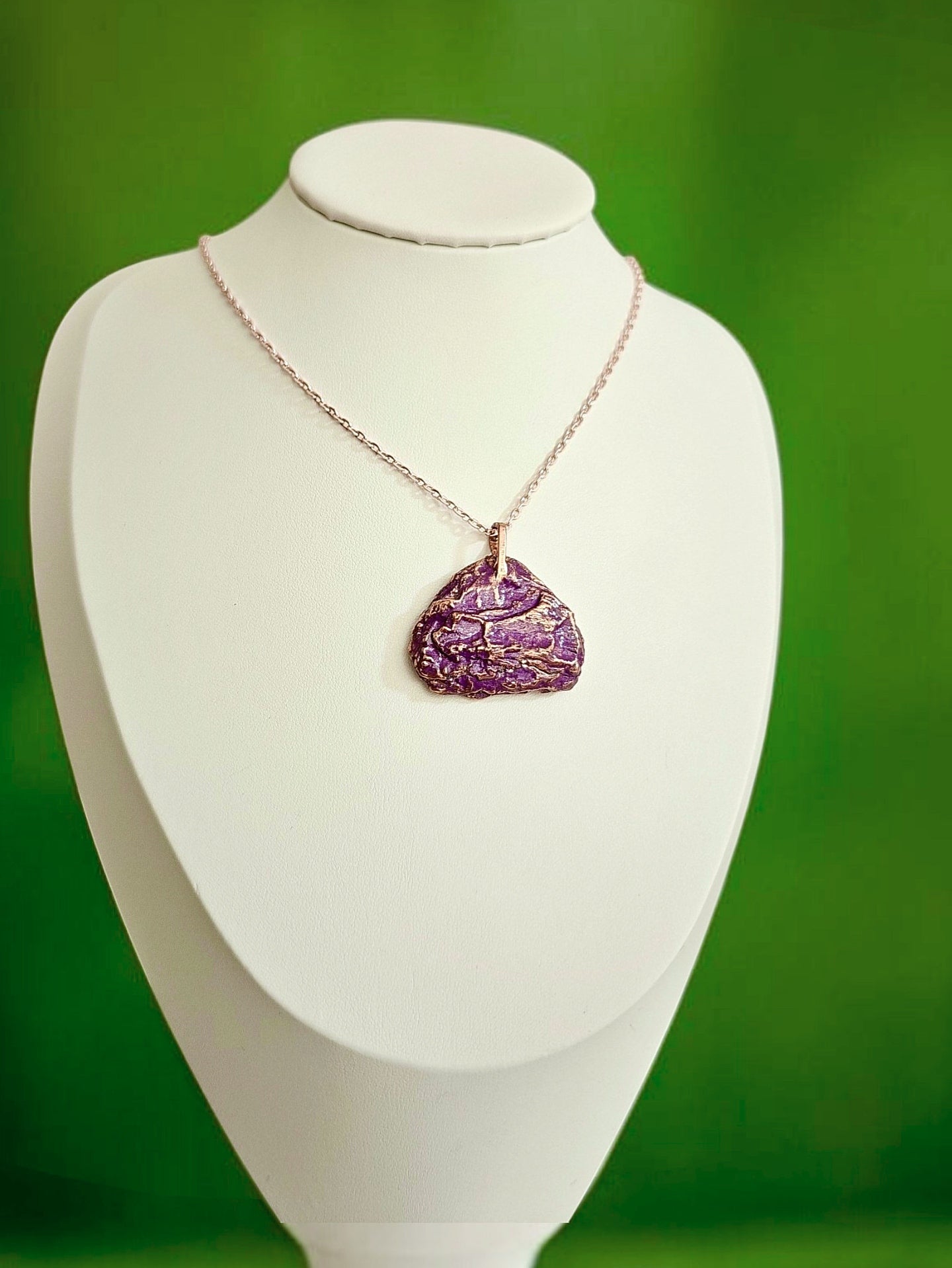 2/8 Purple Tree Bark – Copper Pendant