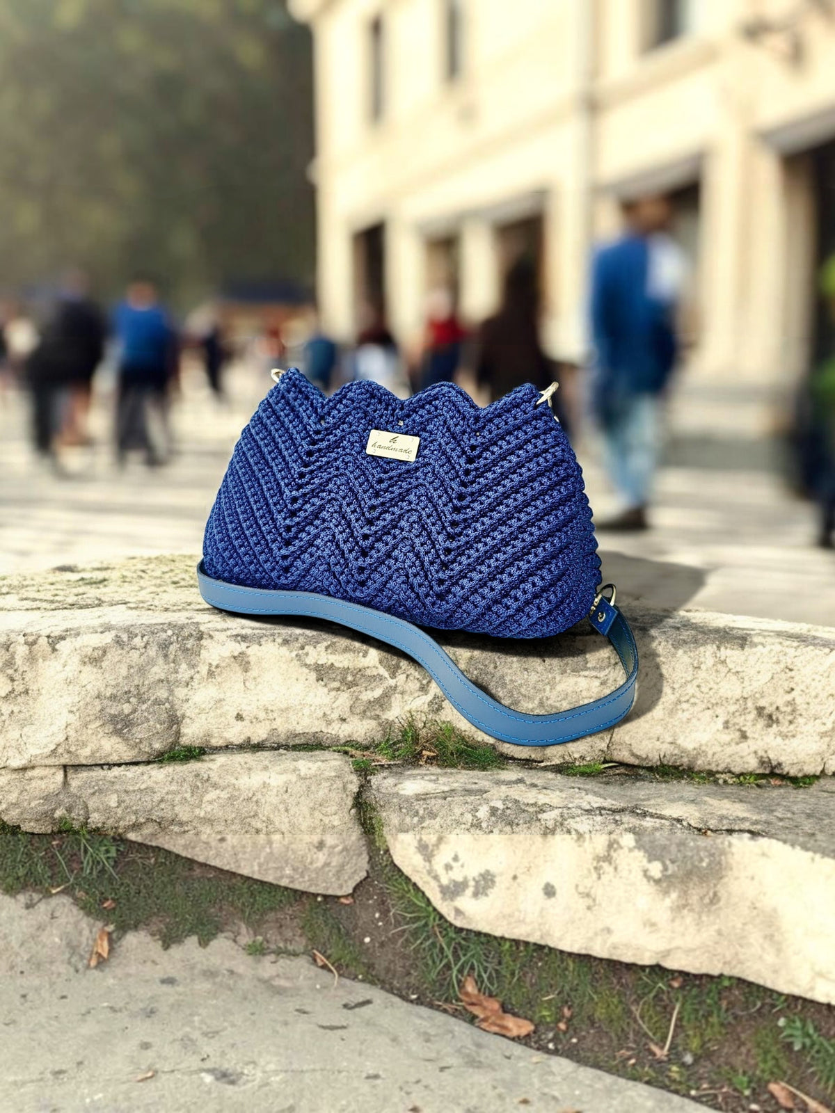 Zigzag Bag — Blue.
