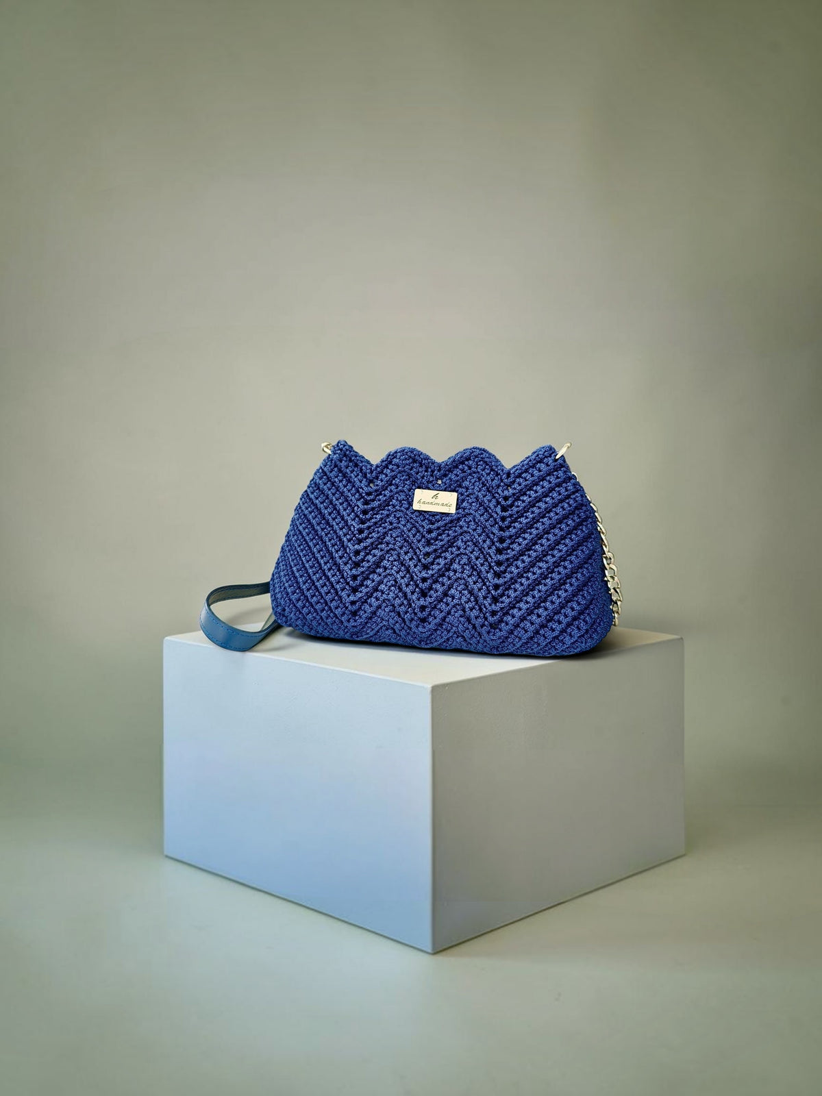 Zigzag Bag — Blue.