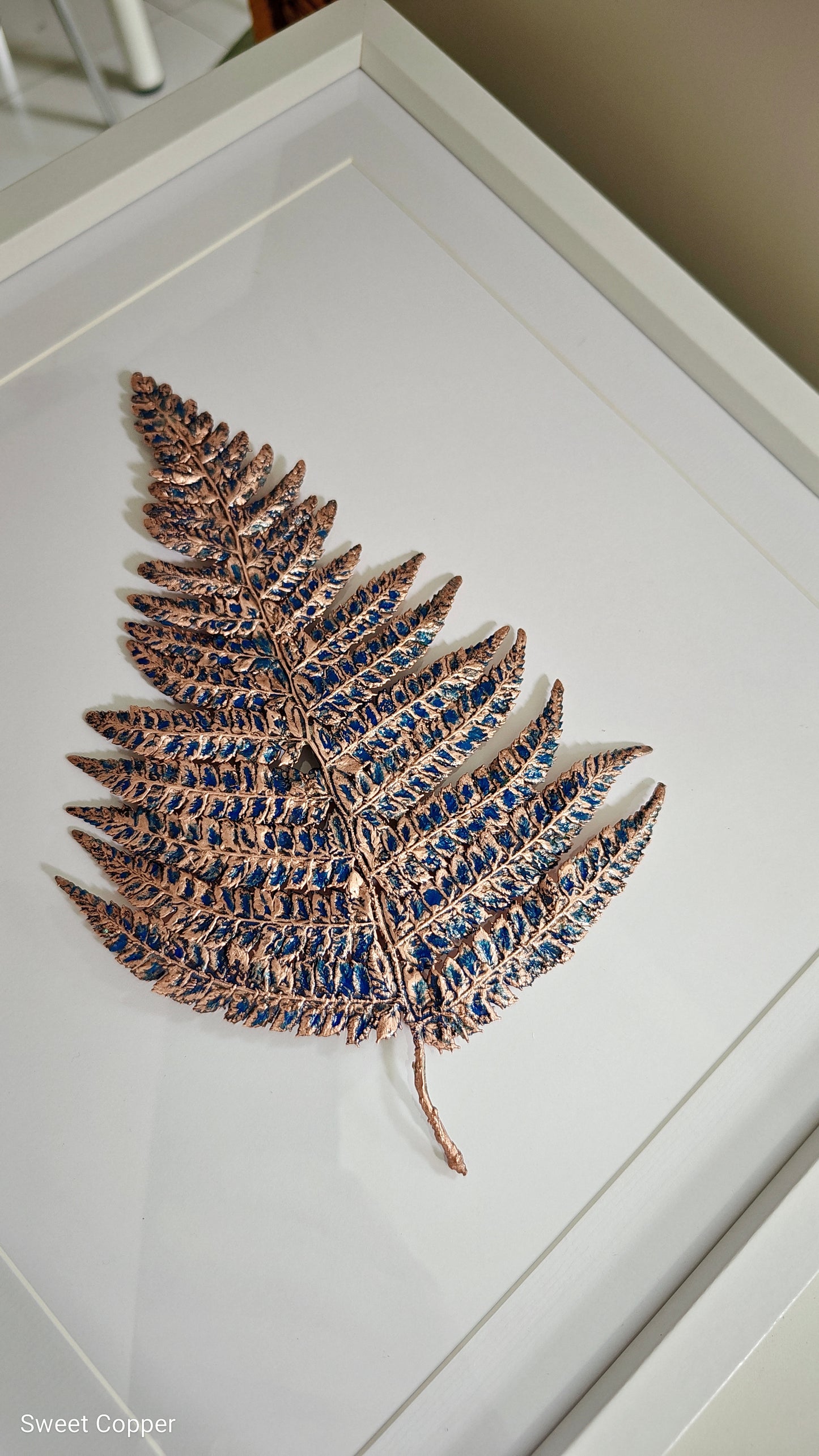 2. PIGS BACK. Immersion – Framed Copper Fern Interior Art