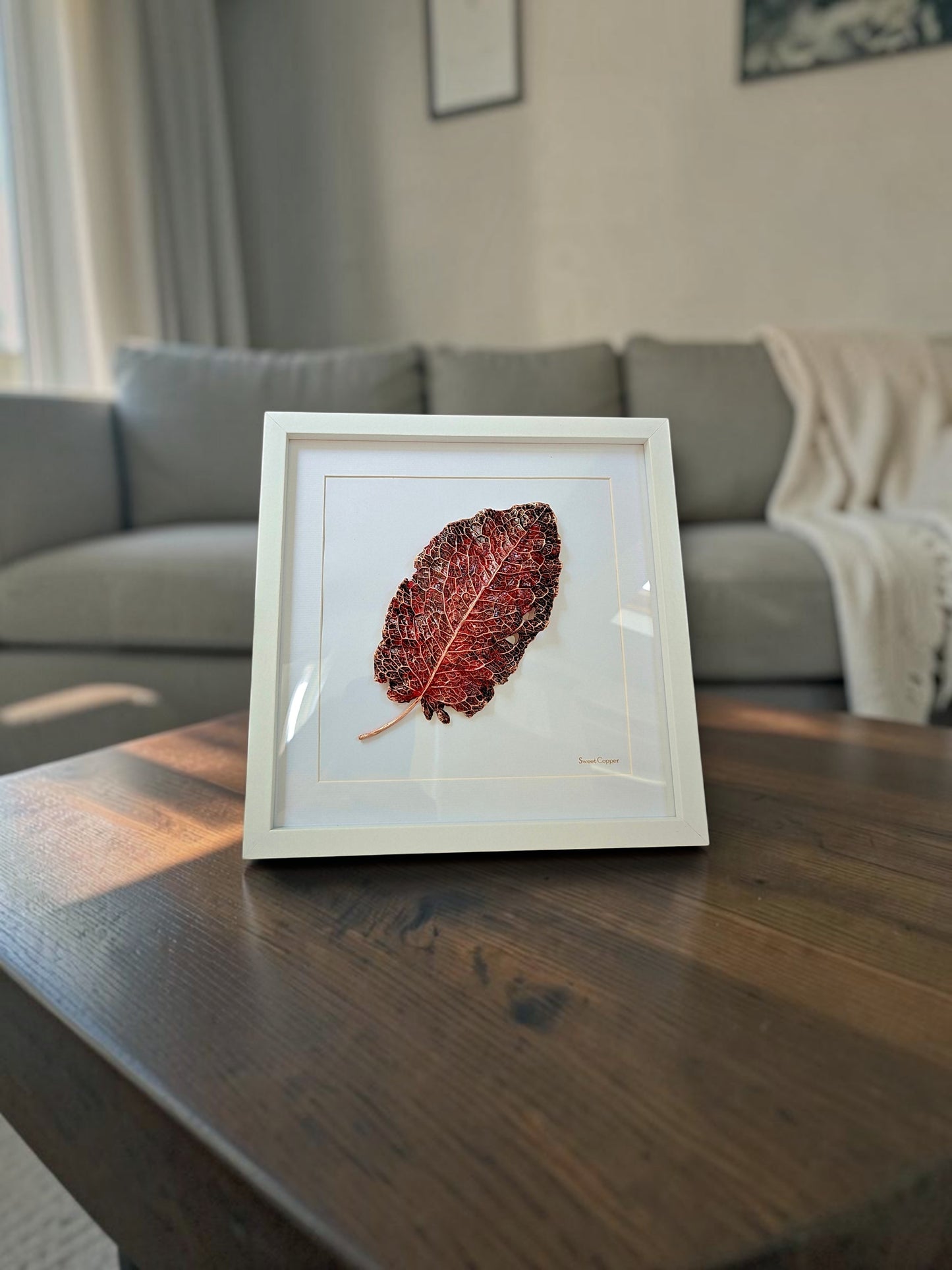 4. PIGS BACK. Pulse – Framed Copper Wild Leaf Interior Art