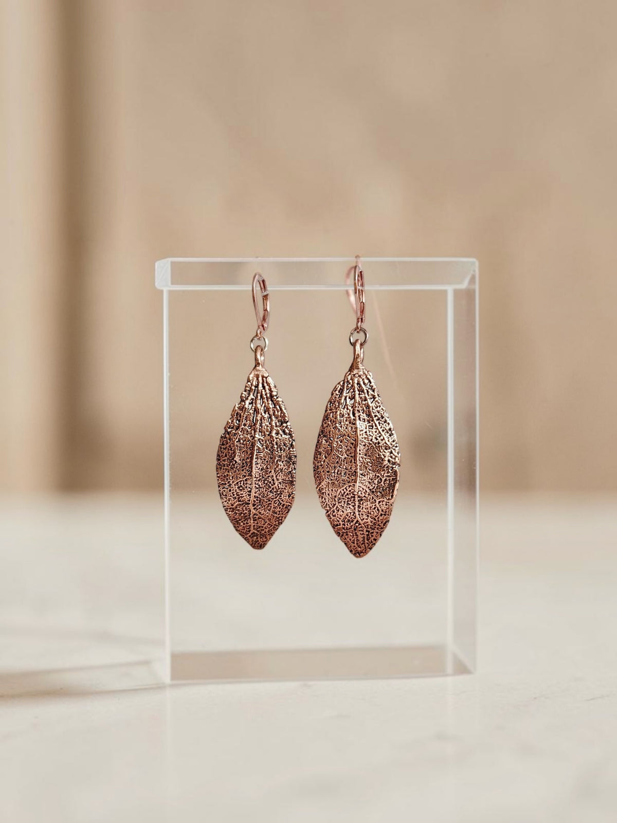 Copper Earrings “Physalis Lightness”