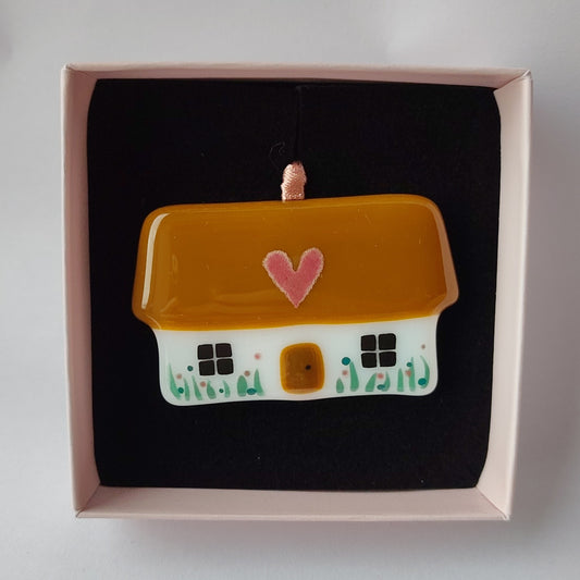 Fused Glass Cottage Decoration