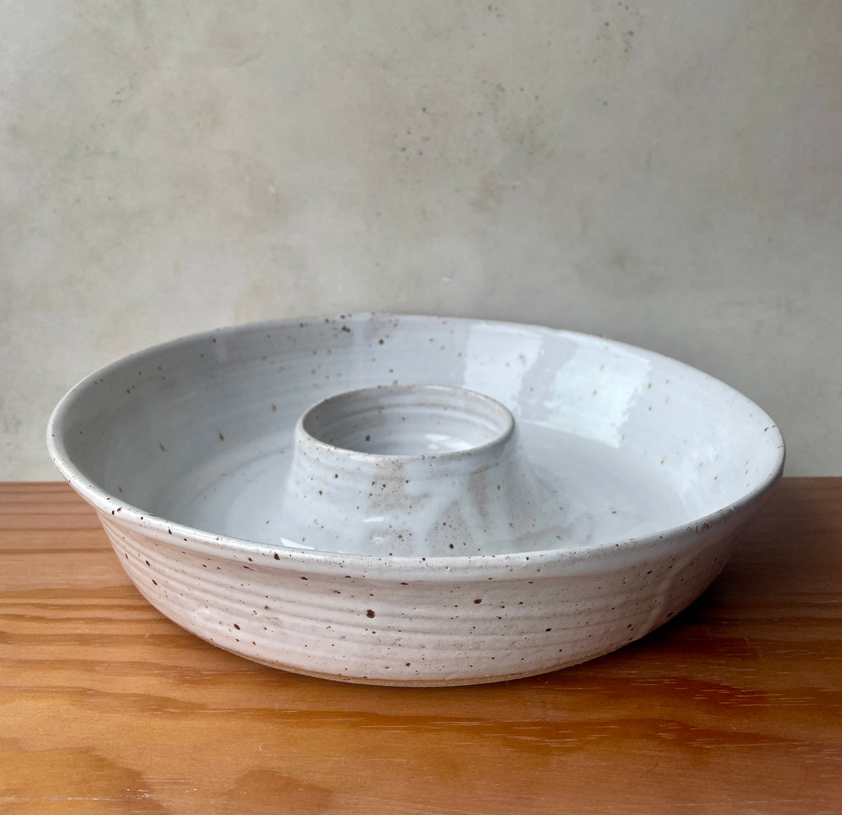 Handmade Ceramic Chip & Dip Bowl