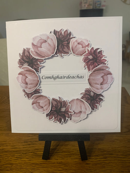Comhghairdeachas card