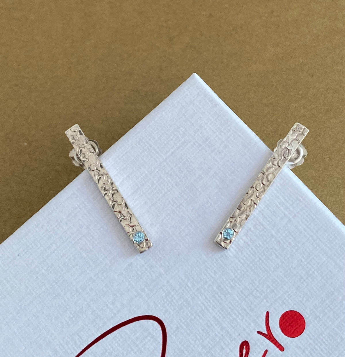 Precious Topaz Stem Earrings