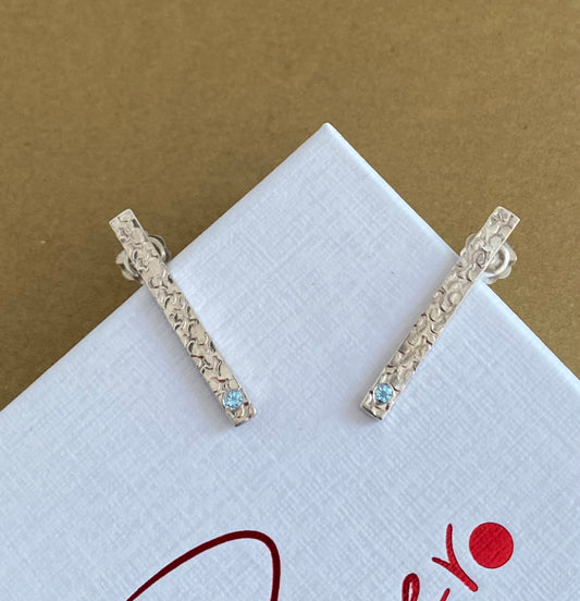 Precious Topaz Stem Earrings