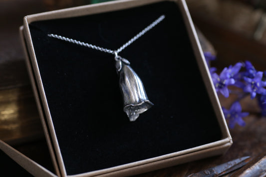 Sterling silver Foxglove pendant