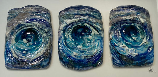 Swirls triptych