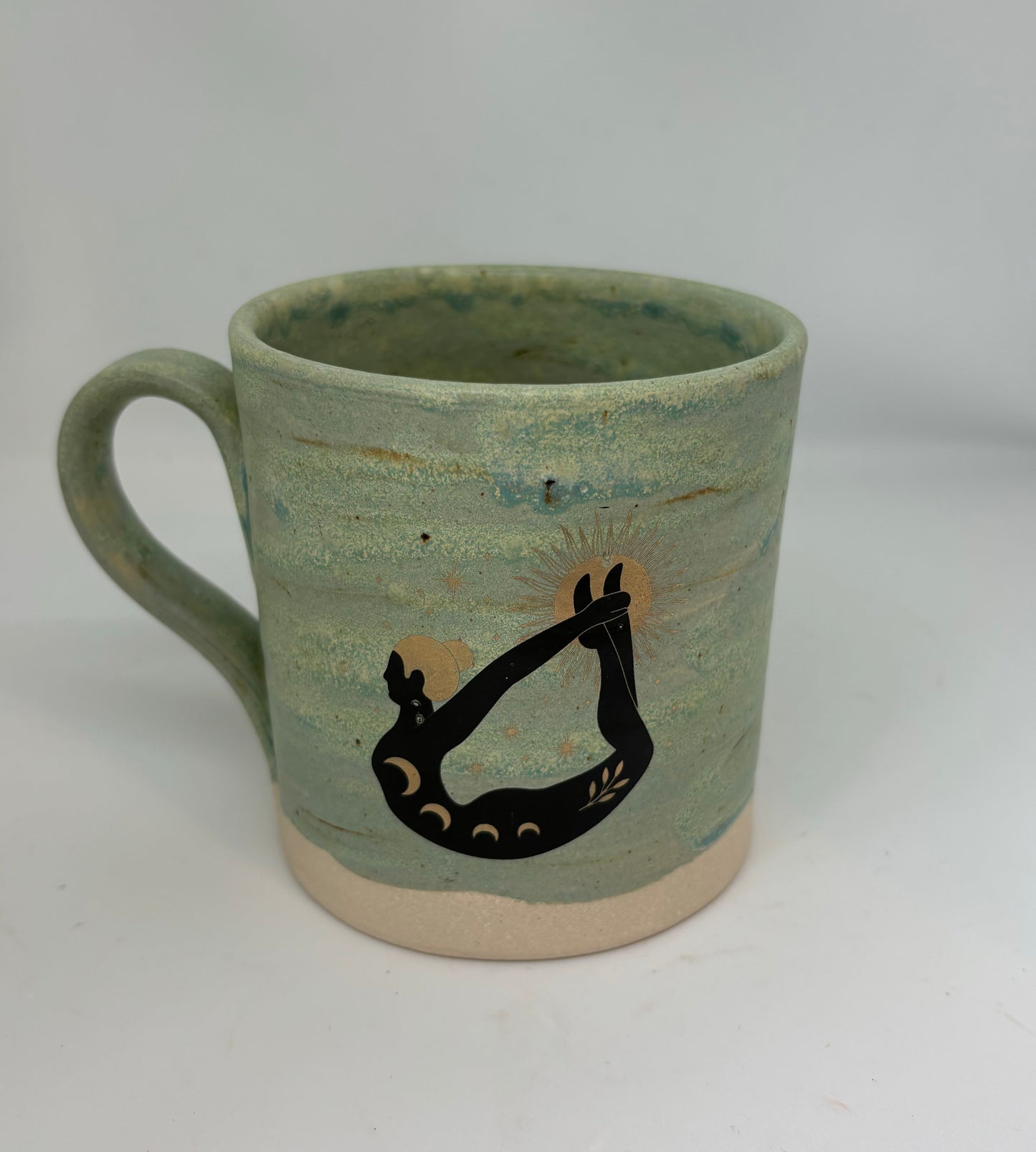 Green Mug with Gold Enamel (Various Styles)