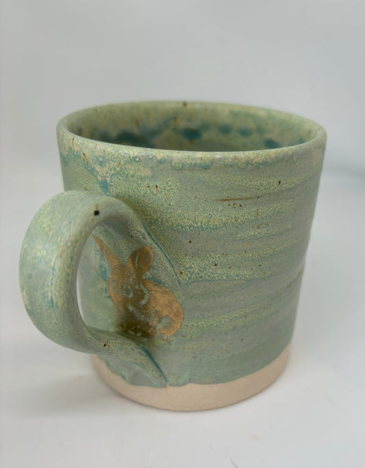 Green Mug with Gold Enamel (Various Styles)