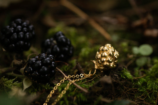 Gold Vermeil Blackberry pendant