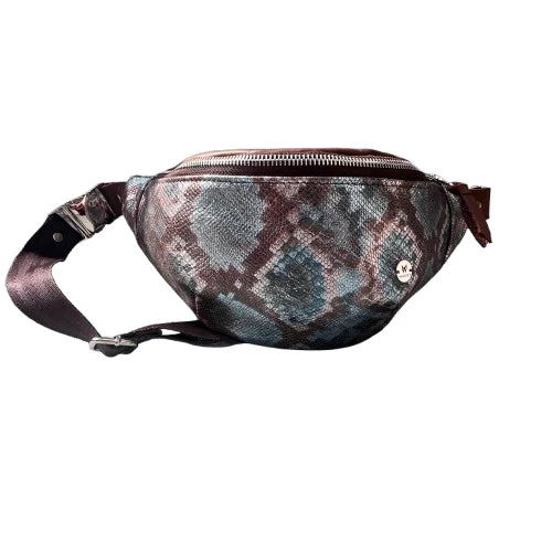 Leather Snake Print Bum Bag