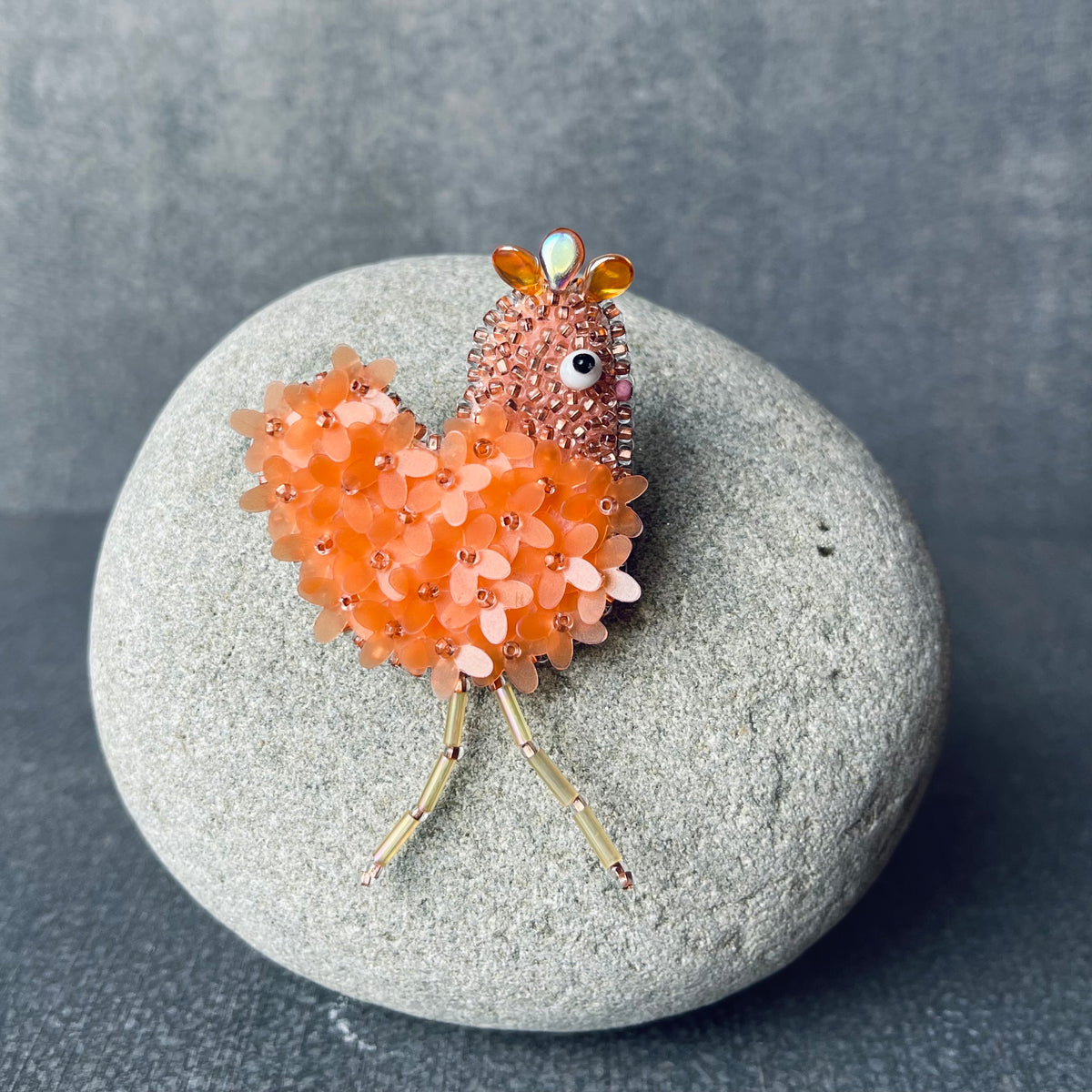 Apricot Flower Chickie Magnet