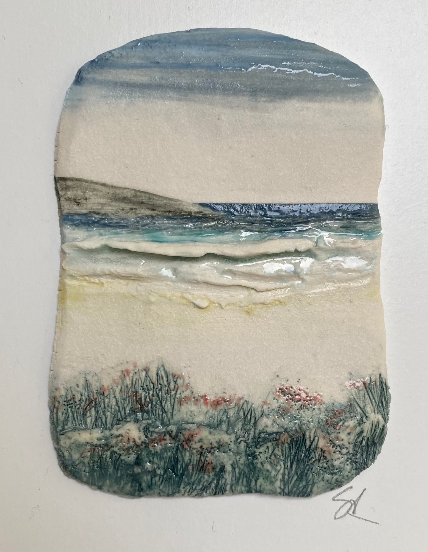 Small mounted seascape