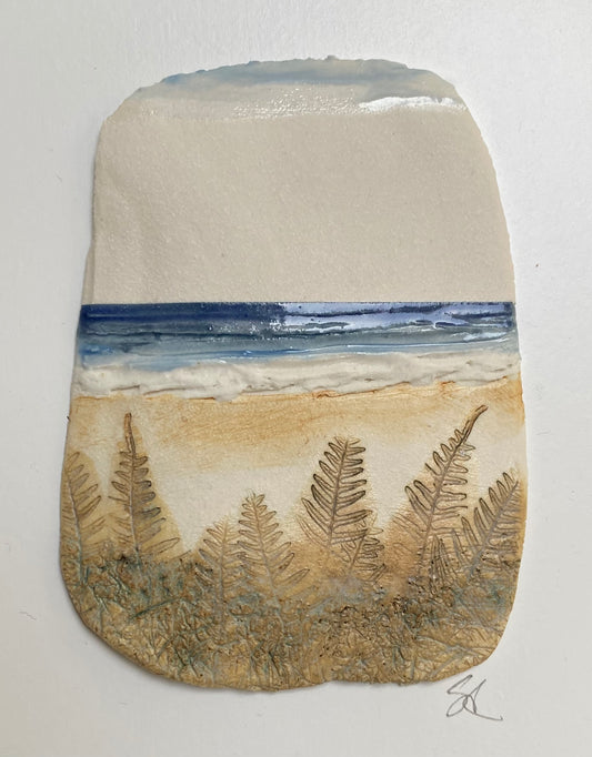 Small mounted seascape