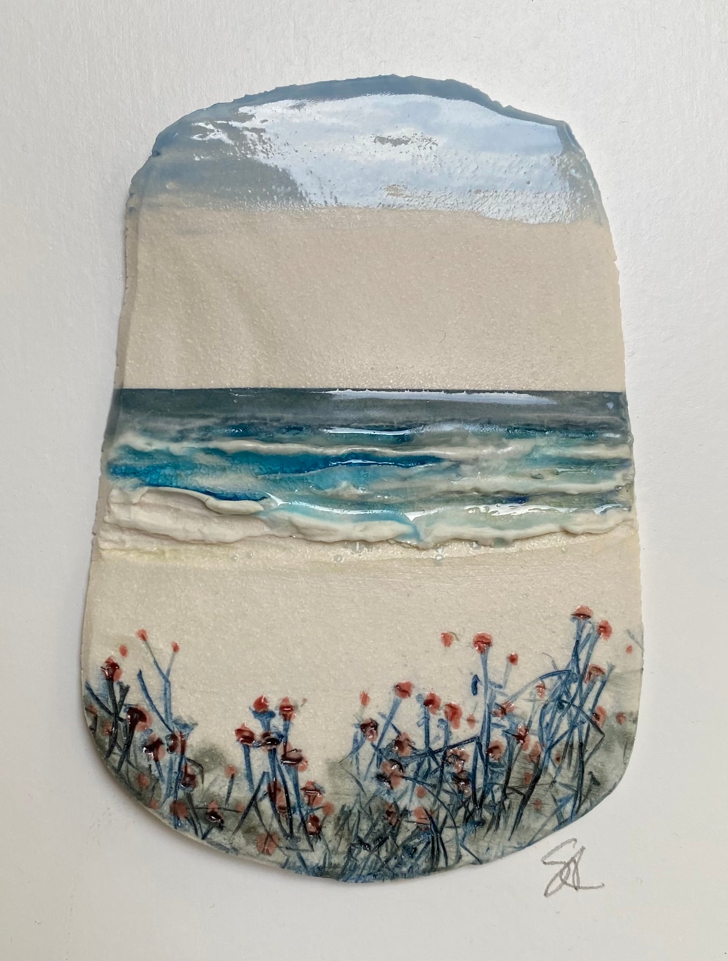 Small mounted seascape