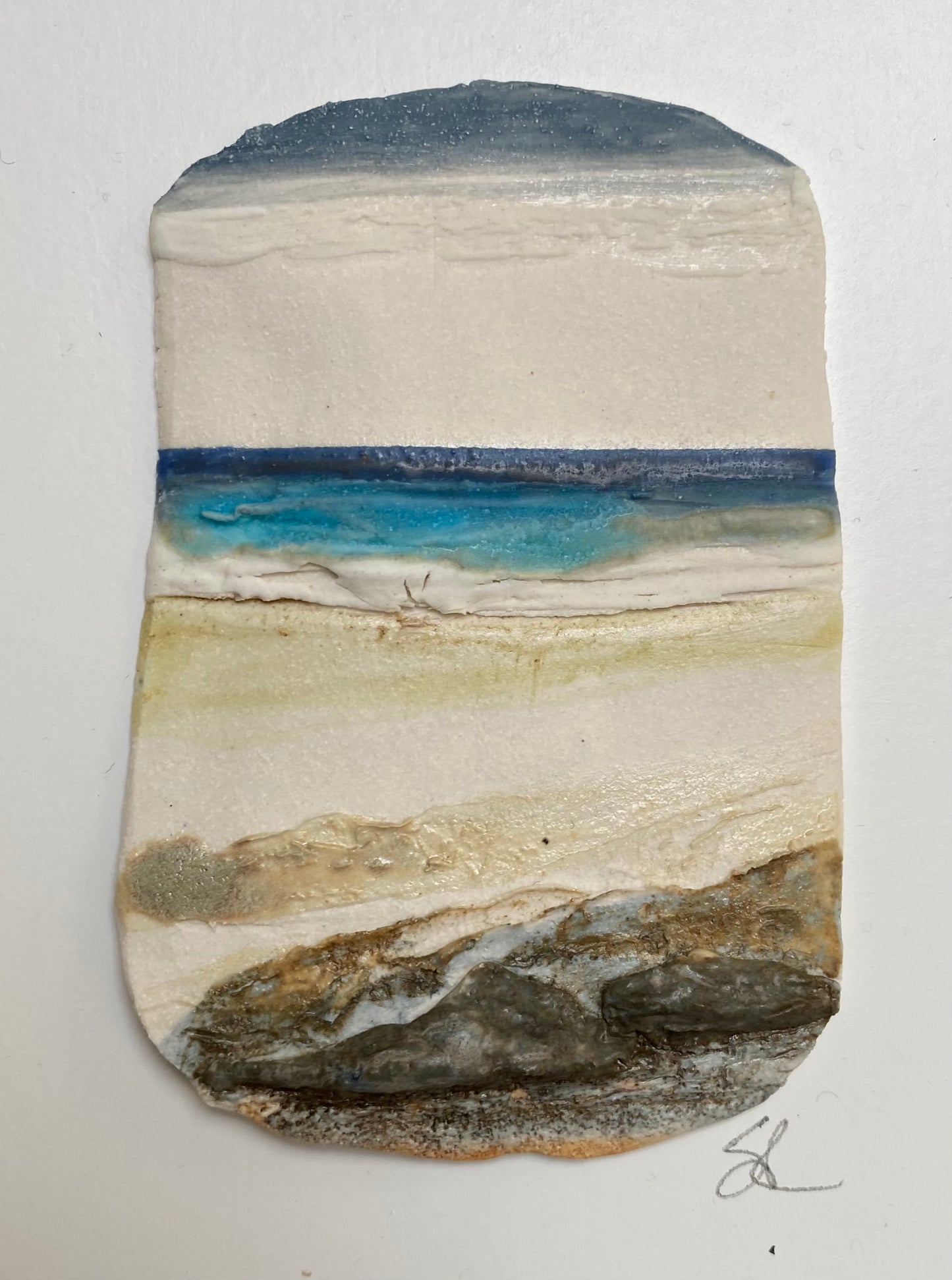 Small mounted seascape