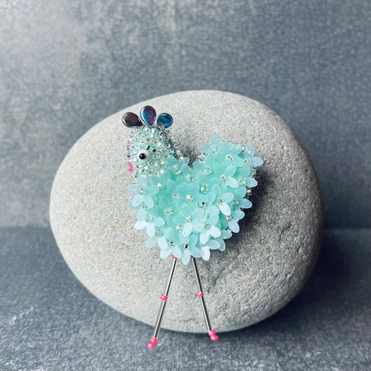 Mint Flower Chickie Magnet