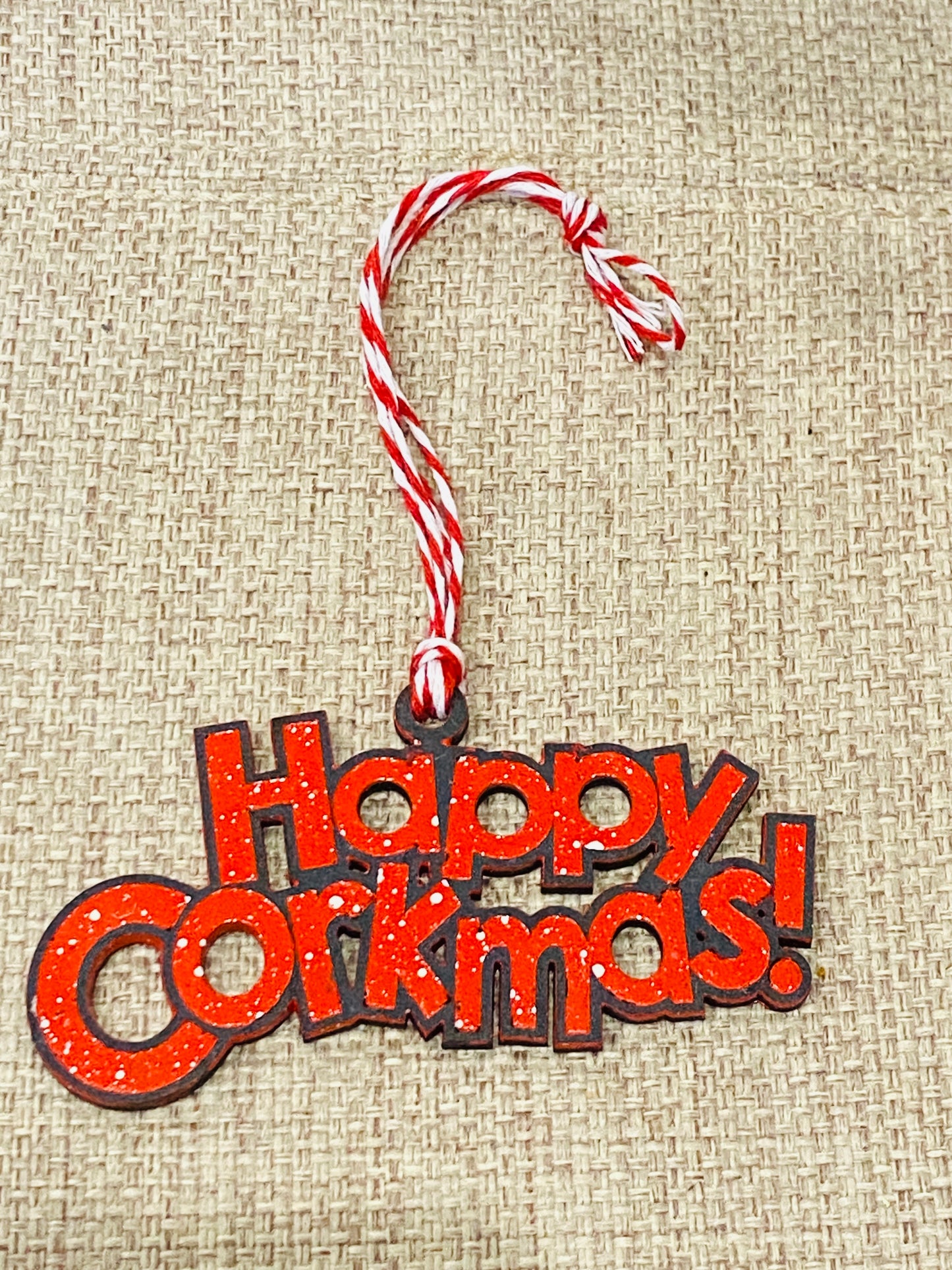 Happy CORKMAS! Christmas Decoration Ornament