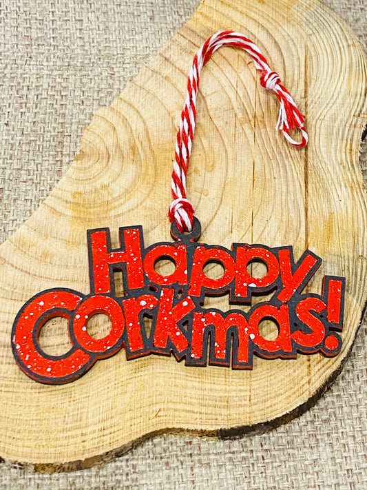 Happy CORKMAS! Christmas Decoration Ornament