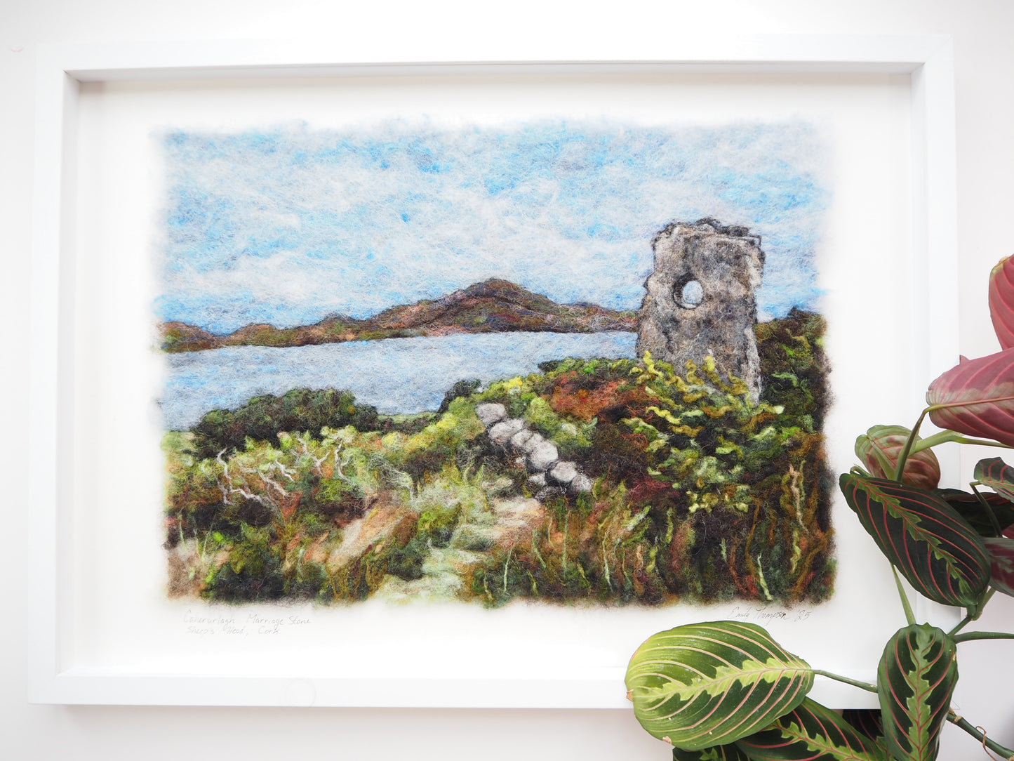 Caherurlagh Marriage Stone - Original needle felted artwork