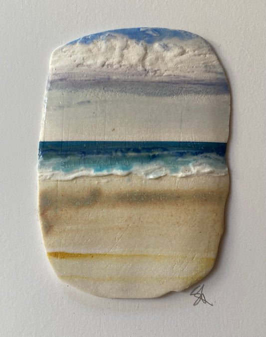 Small mounted seascape