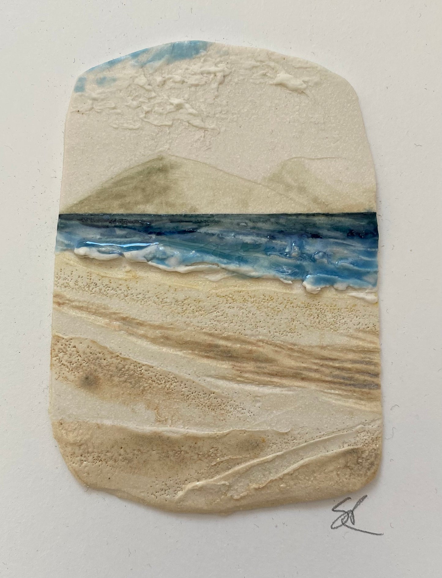 Small mounted seascape