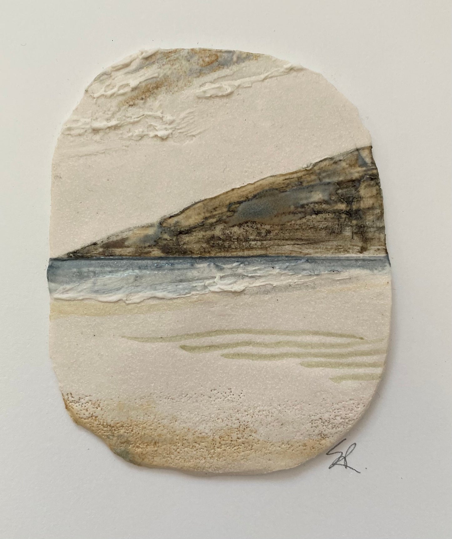 Small mounted seascape